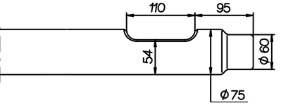 Stampfwerkzeug 670 mm für Arrowhead S60