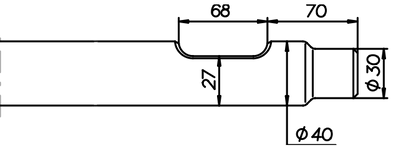 Spitzmeissel 460 mm für Arrowhead S10