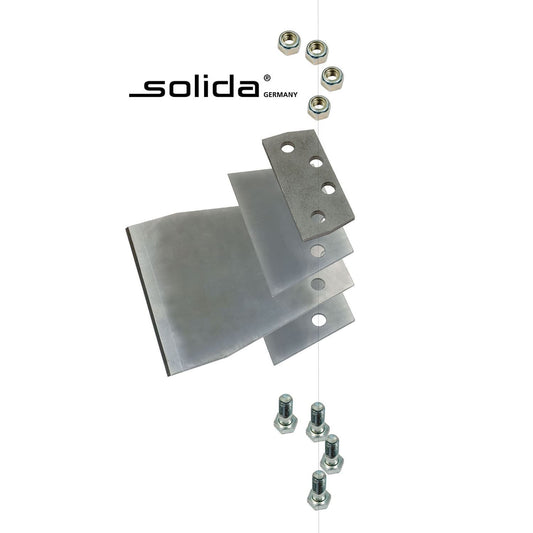 6-kt. 22 mm mit 6 Nuten Ersatzteil-Set für Spachtelmeissel M12 mm