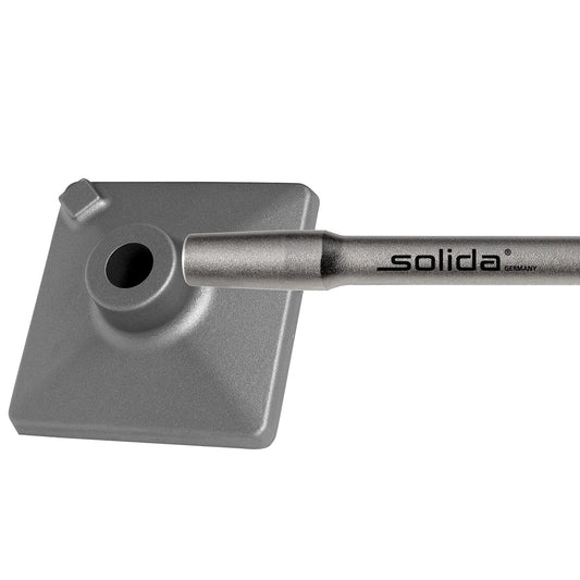 6-kt. Ø 16 x 45 / 20,5 mm geschmiedete Platte inkl. Adapter 120 x 120 x 320 mm